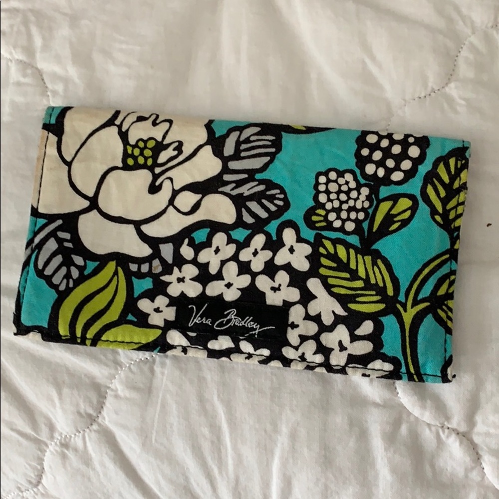 Vera Bradley check book holder. Small stain
